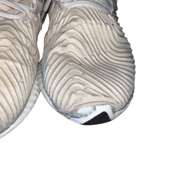 Adidas Alphabounce Instinct men size 10.5 Beige White lace up athletic sneaker - Picture 9 of 13